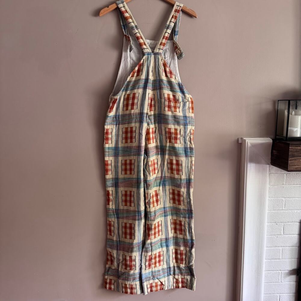 ❌SOLD❌ ace&jig Plaid Jumpsuit Overalls Organic Cotton Size Small - Picture 7 of 7